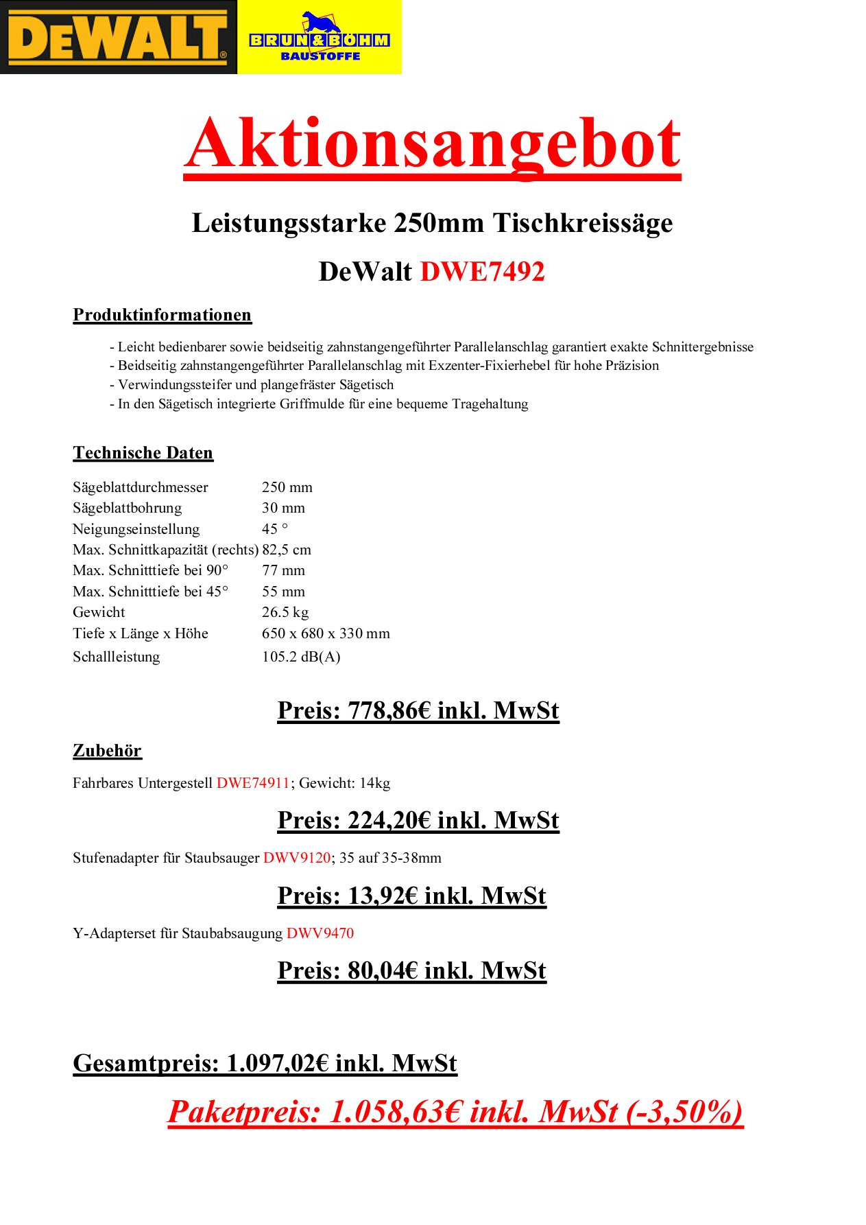 Produkinformation Makita